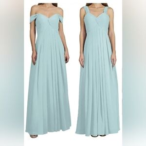 Azazie Light Blue Polyester Dress Size A4